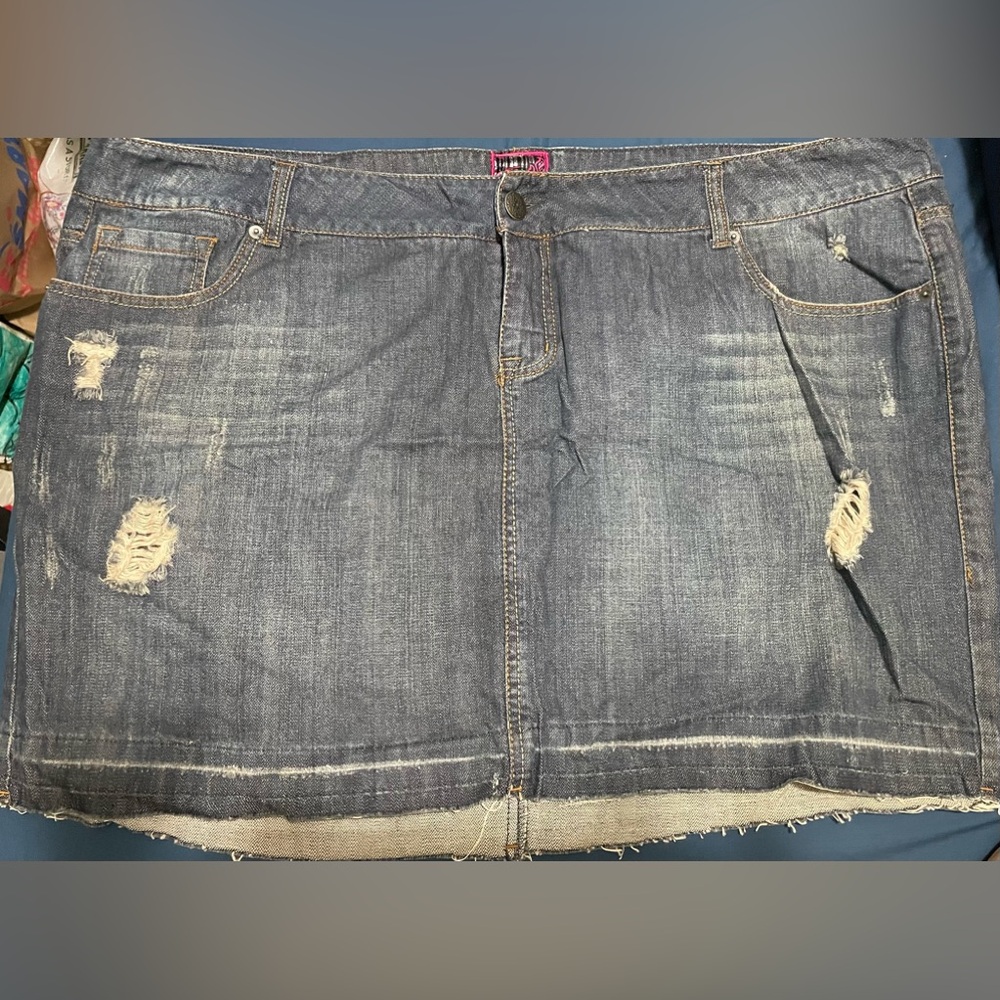 Torrid denim mini skirt